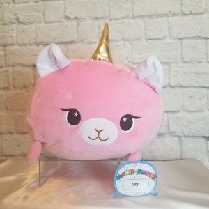 Moosh Moosh Lucy The Pink Llamacorn Pillow New